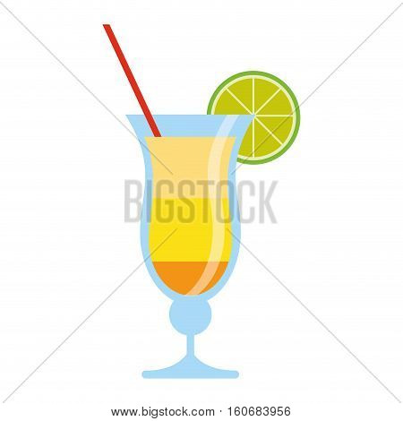 cocktail drink traditional brazil vector illustration eps 10