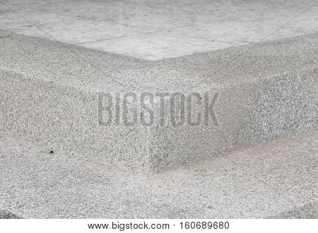 Stairs old stone terrazzomarble floor outdoors building