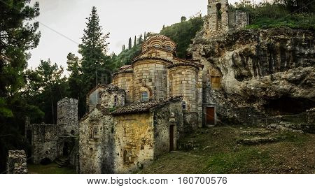 Ruins Of The Byzantine Castle Town Of Mystras