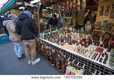 Souvenir Shop At Famous Havels Market In First Week Of Advent In Christmas
