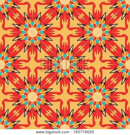color tribal vintage seamless pattern vector royalty free stock illustration