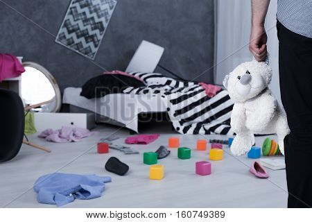 Man Holding Teddy Bear