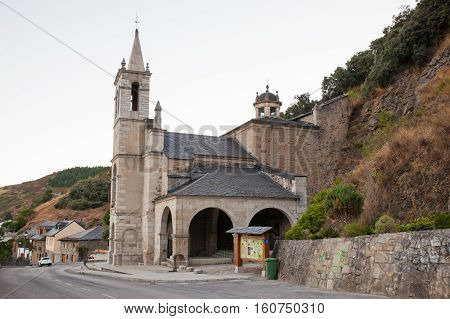 Viewe of the Shrine of Las Angustias in Molinaseca Spain