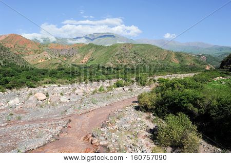 Escoipe Gorge (Quebrada de Escoipe) along famous Route 40 in its section through the northern province of Salta Argentina