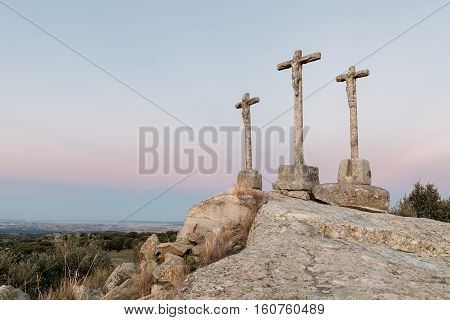 stones crossings to the high thing with sky fund to the evening