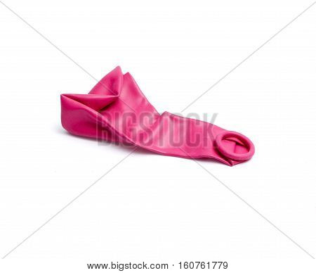 picture of a balloon on white backgroundpink