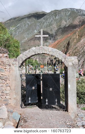 The indian cemetery of Iruya on Argentina andes