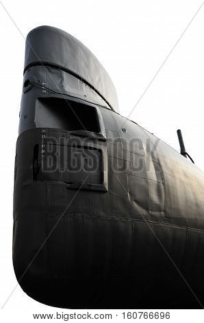 Particular of Italian submarine Toti, the bow