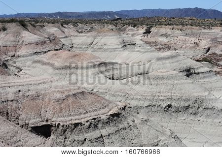 Valle de la Luna natural park on argentina andes, UNESCO world heritage