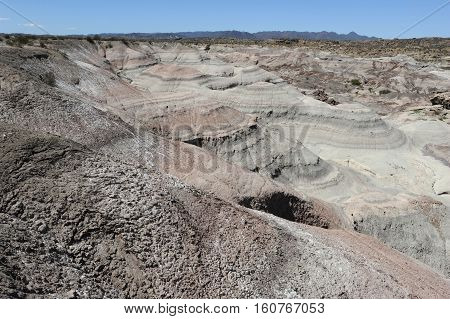 Valle de la Luna natural park on argentina andes, UNESCO world heritage