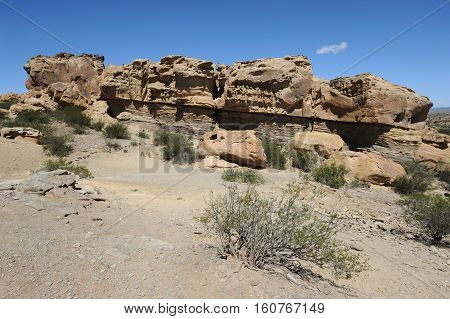 Valle de la Luna natural park on argentina andes, UNESCO world heritage