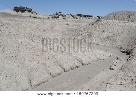 Valle de la Luna natural park on argentina andes, UNESCO world heritage