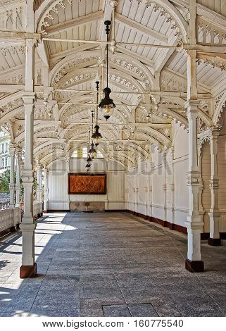 Market Colonnade Of Karlovy Vary Czech Republic