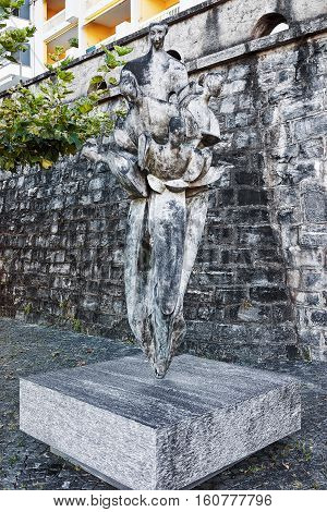 Sculpture At Resort In Ascona  In Switzerland