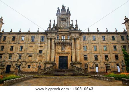 View of the Monastery of San Martin Pinario Santiago the Compostela