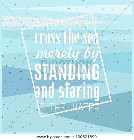 decortive design element, motivation quote illustration frame