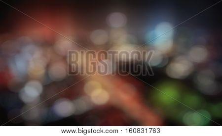 Colorful bokeh background. DEfocused lights of different colors picture