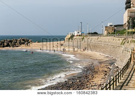 Early Morning View Of Umdhloti Beach In South Africa