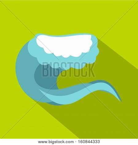Foamy wave icon. Cartoon illustration of foamy wave vector icon for web