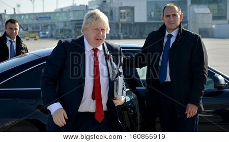 Belgrade, Serbia. November 11Th 2016 - Boris Johnson, Secretary Of State For Foreign And Commonwealt