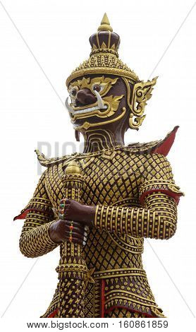giant in thailand isolated on white background