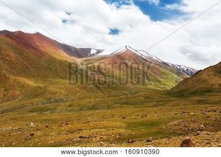 Natural landscape in Leh Ladakh Jammu and Kashmir India