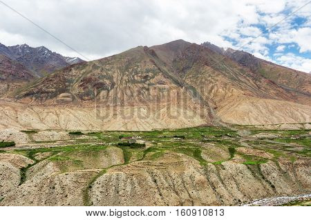 Natural landscape in Leh Ladakh Jammu and Kashmir India