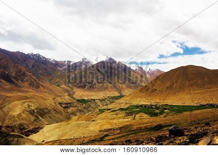 Natural landscape in Leh Ladakh Jammu and Kashmir India