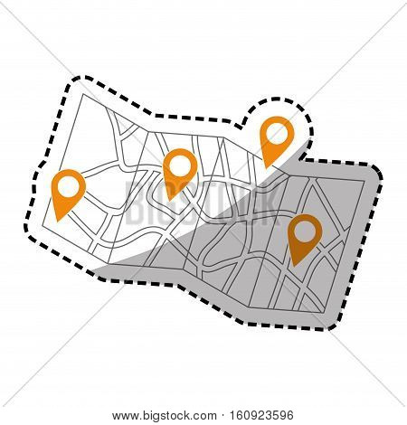 Map location marker icon vector illustration graphic design