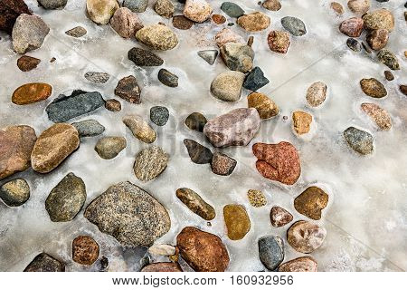 Small Pebble Rock Background Texture
