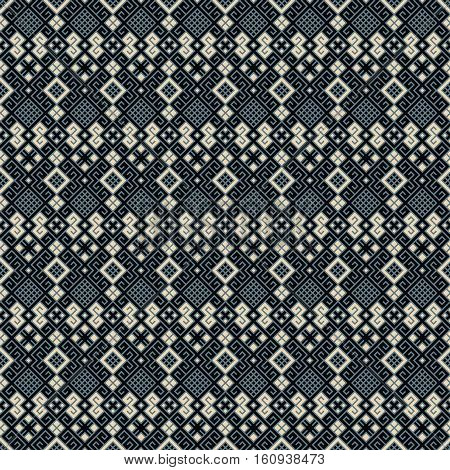 seamless vector blue geometric pretty pattern design