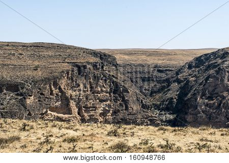 Dhofar Mountains grand canyon in Oman salalah Arabic jeep safari