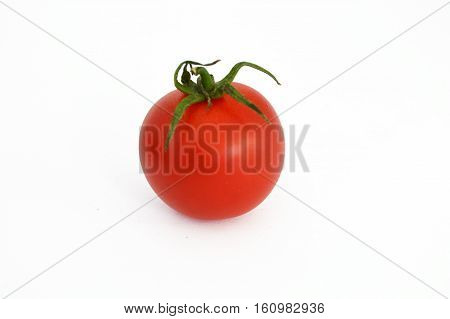 On white & copy space fresh healthy cherry tomatoes stock pictures