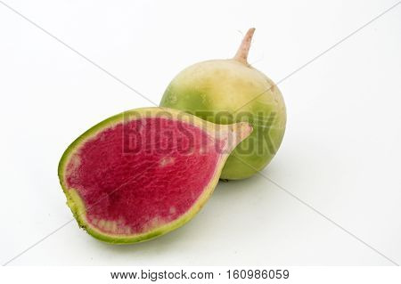 Suitable for food site advertisements radish, turnip, watermelon radish visual stock pictures