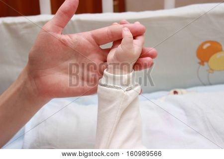 love baby arm on a white background