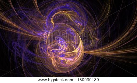 Earth planet magnetic field colorful abstract background