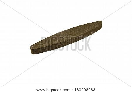 Grey grindstone isolated on a white background
