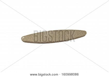 Grey grindstone isolated on a white background