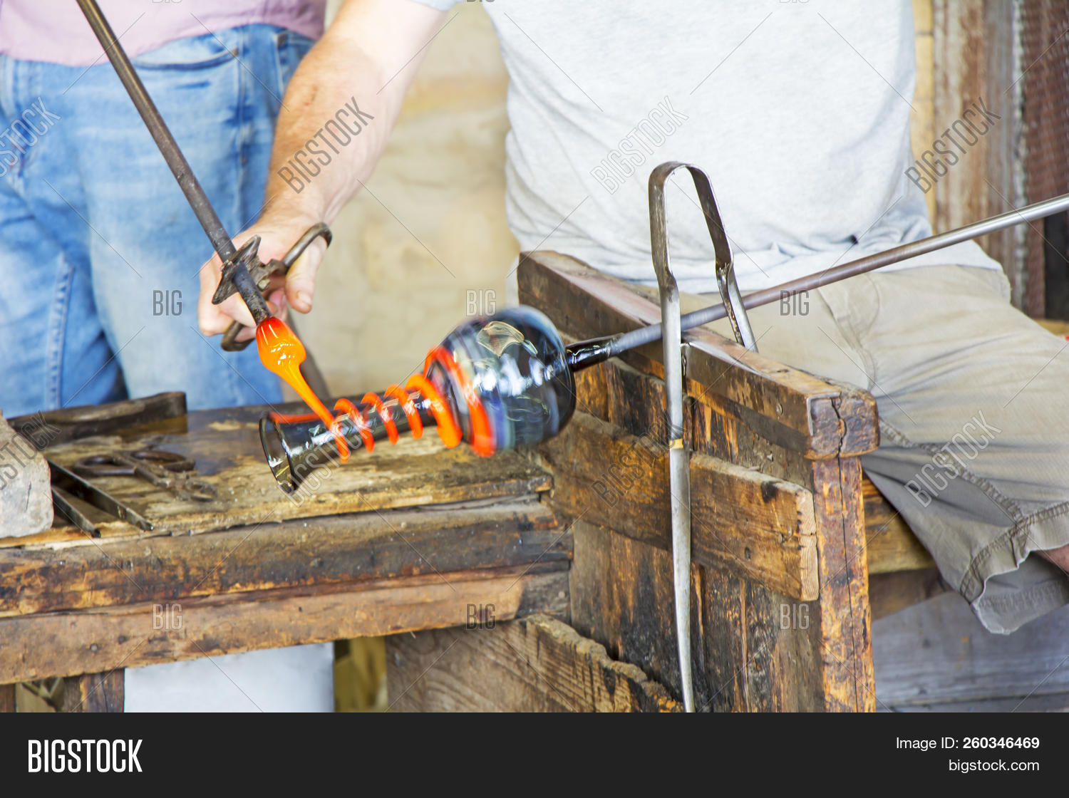 Glass Worker Makes Image & Photo (Free Trial) Bigstock