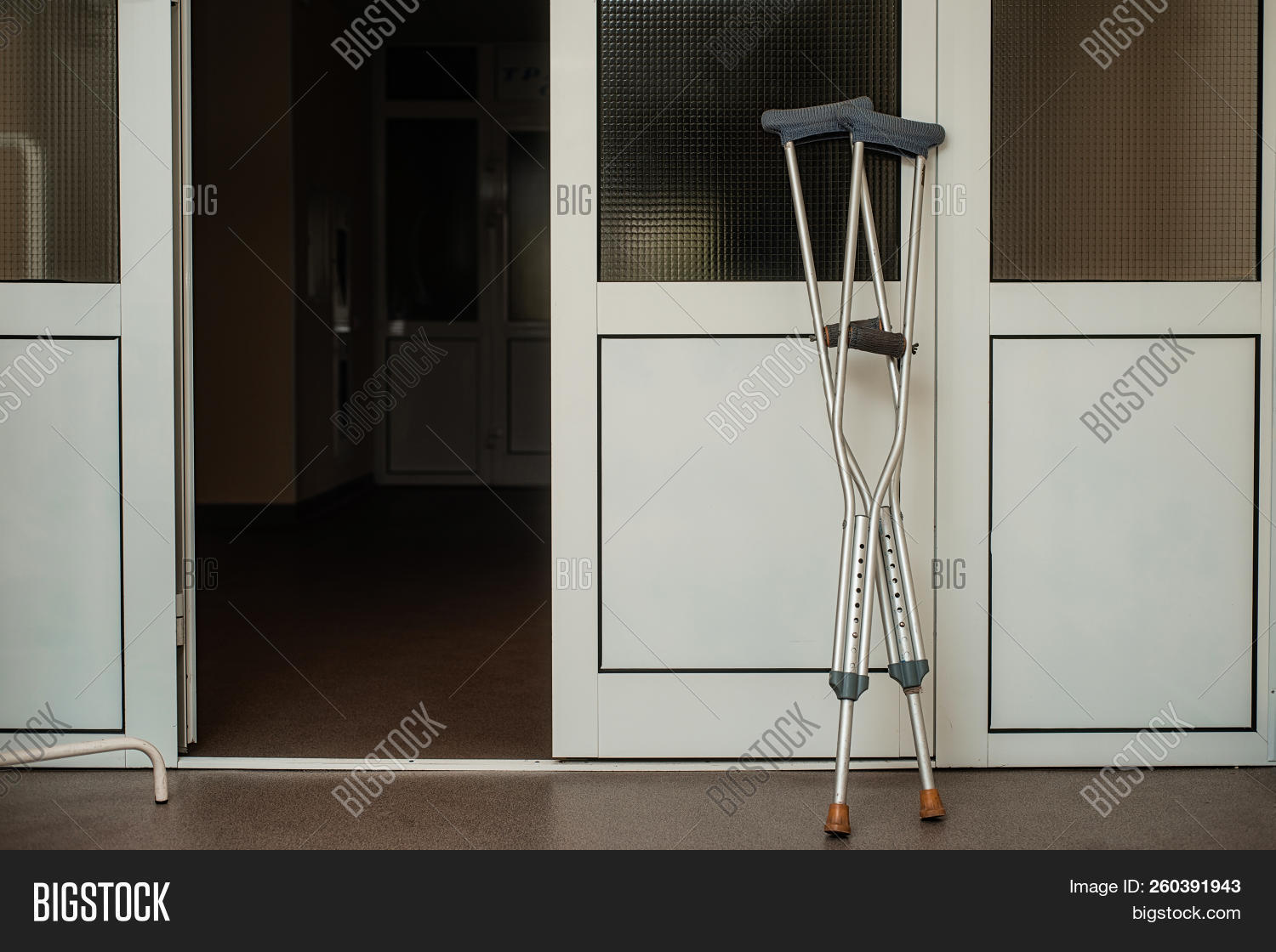 Crutches Near Doors Image & Photo (Free Trial) Bigstock