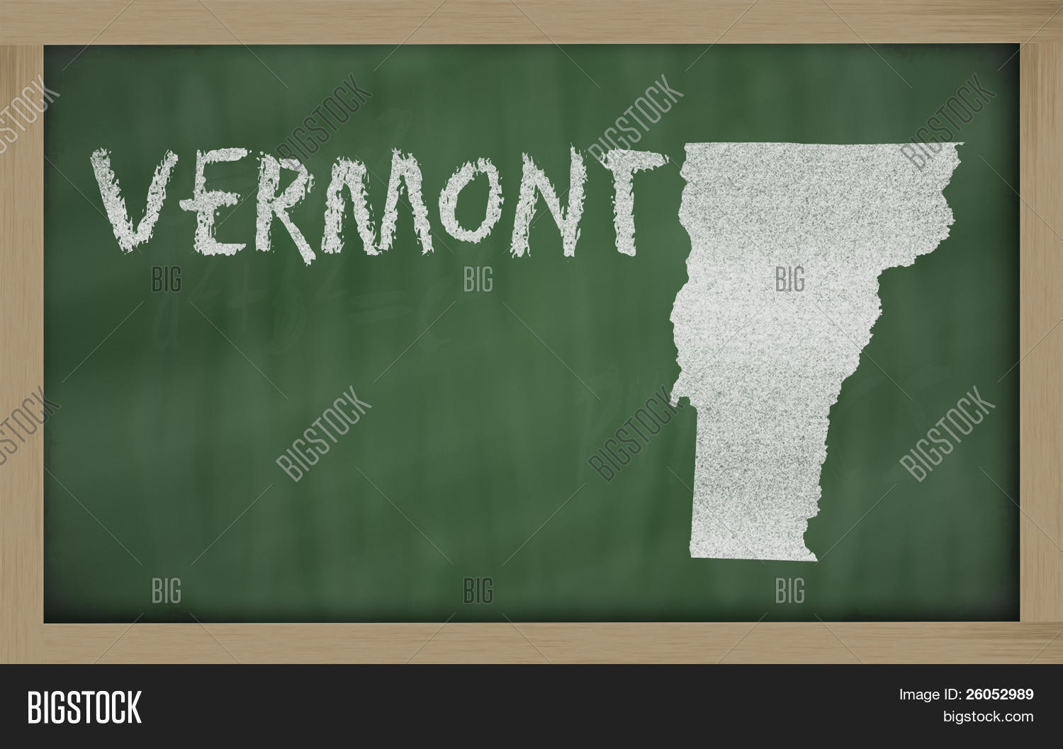 Outline Map Vermont On Image & Photo (Free Trial) Bigstock