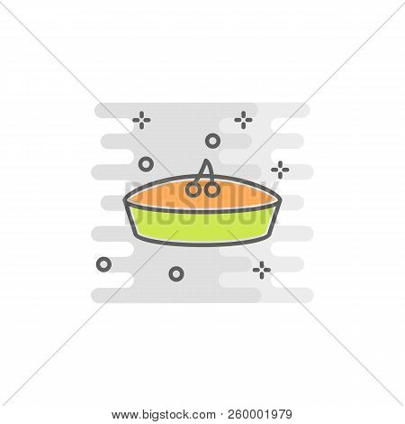 Pie Color Icon. Element Of Happy Thanksgiving Day Illustration. Premium Quality Graphic Design Icon.