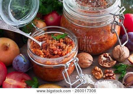 Harvesting In A Glass Jar For The Winter 