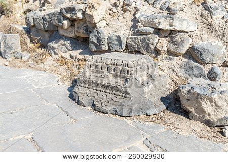 The Remains Of The Column In The Ruins Of The Greek - Roman City Of The 3rd Century Bc - The 8th Cen