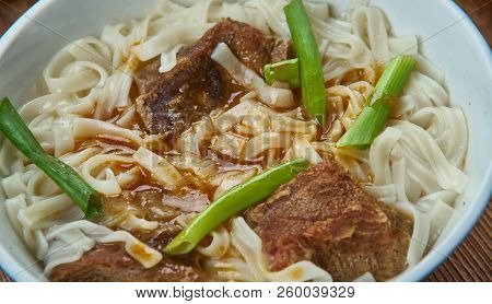 Guriltai Shul - Mongolian Noodle Soup , Mongolian Cuisine, Asia Traditional Assorted Dishes, Top Vie