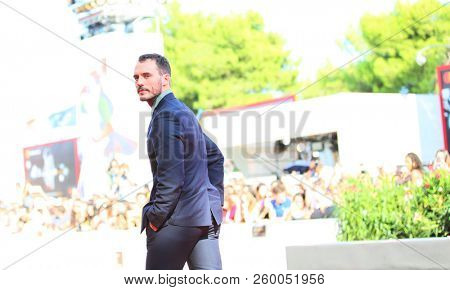 Sam Claflin walks the red carpet ahead of the 'The Nightingale' screening during the 75th Venice Film Festival at Sala Grande on September 6, 2018 in Venice, Italy. 