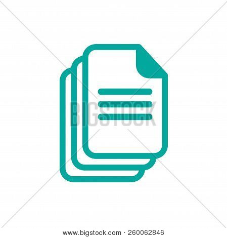 Blue Rounded Document Sheet Icon. Isolated On White. Upload Document Icon. Upgrade Sign.