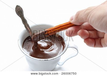ช็อกโกแลตร้อนกับ Churros