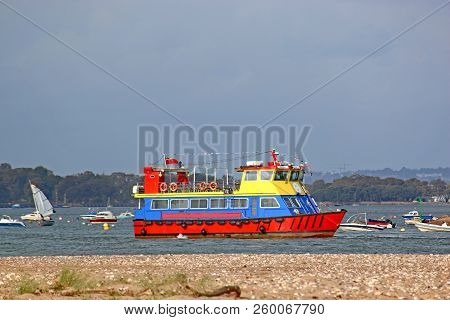 Pleasure Cruiser Sailing On The River Exe, Devon