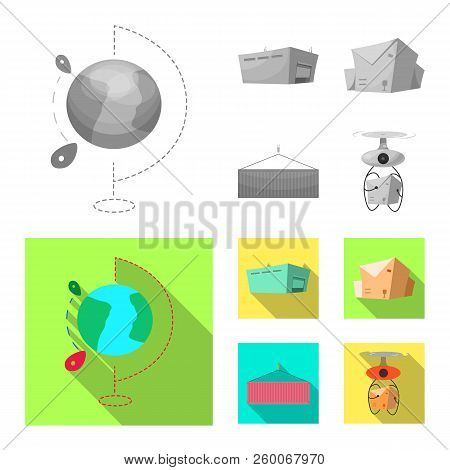 Isolated Object Of Goods And Cargo Icon. Set Of Goods And Warehouse Vector Icon For Stock.